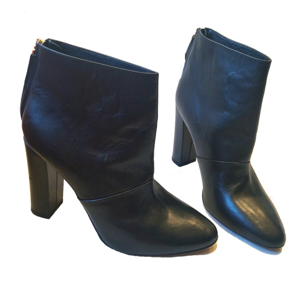 J. Crew  Womens Block Heel Ankle Boots size 9.5
